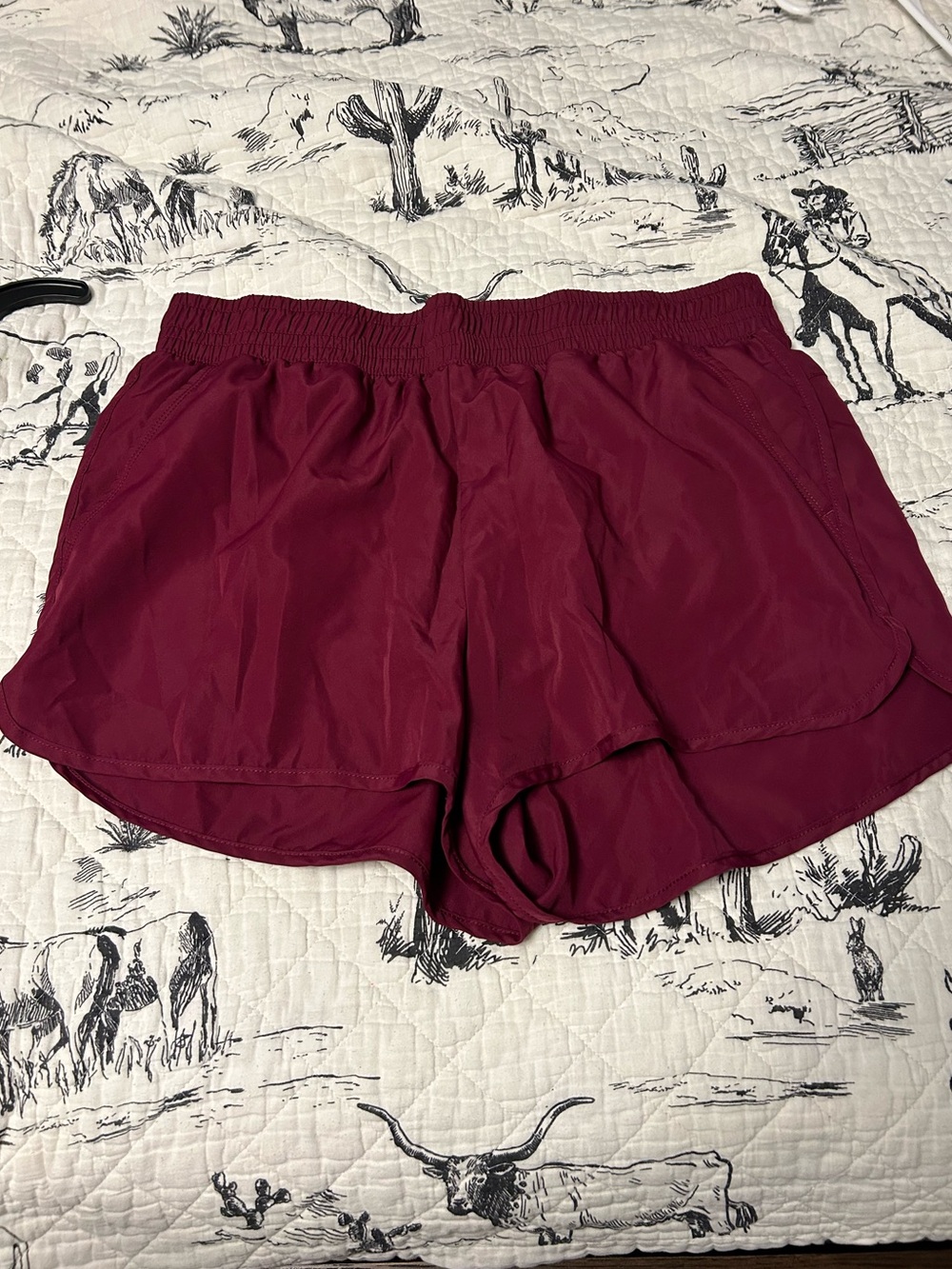 Athletic Works Women's Maroon Running Shorts